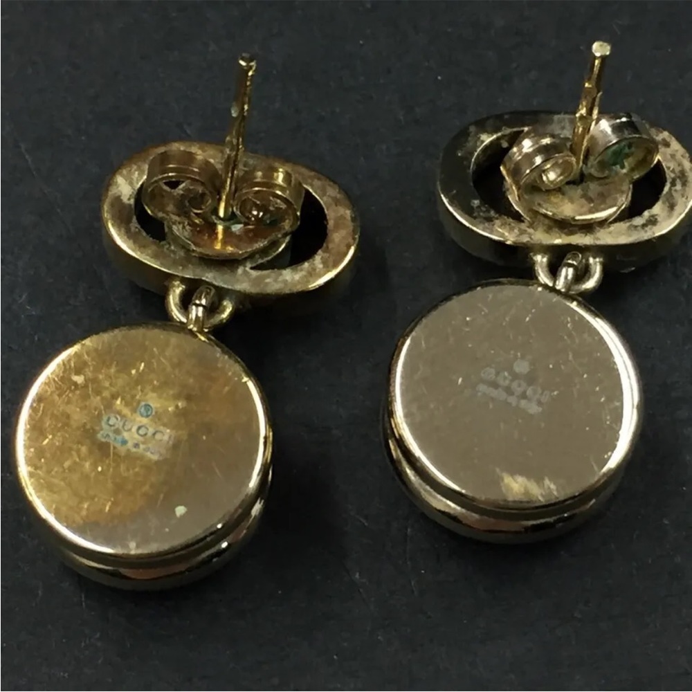 GUCCI Interlocking GG Rhinestone Earrings - Picture 8 of 8